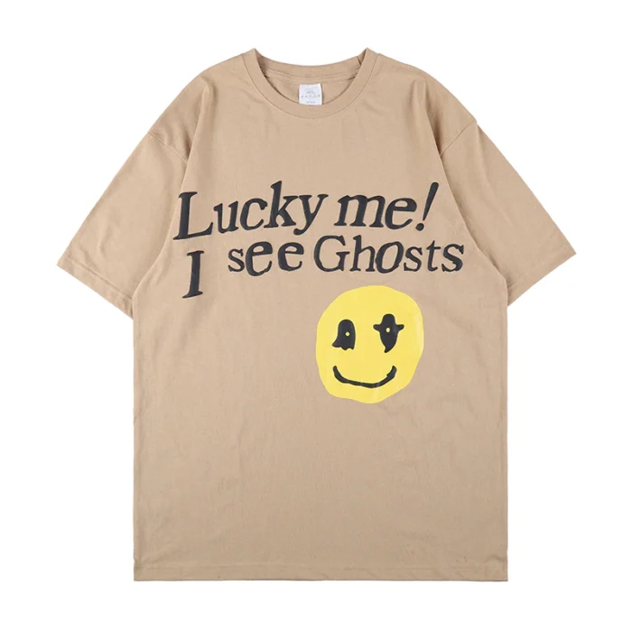 Lucky Me I See Ghost Smiley T-Shirt