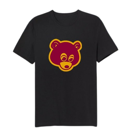 The College Dropout Bear T-Shirt-Black